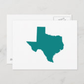 Aquamarin für Texas Postkarte (Vorne/Hinten)