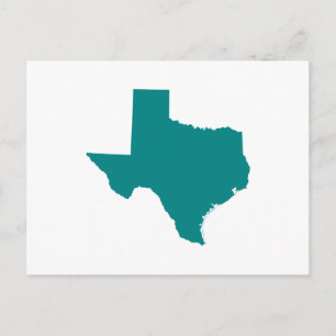 Aquamarin für Texas Postkarte