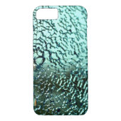 Aquamarin gebrochenes Glas Case-Mate iPhone Hülle (Rückseite)
