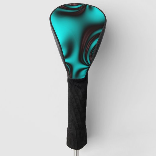 Aquamarin gebürstet golf headcover (Vorderseite)