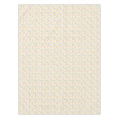 Aquamarin-gelb-rosa-orangefarbene Punkte Tischdecke (Vorderseite)