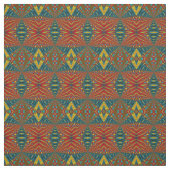 Aquamarin-gelbe, moderne Ethnic Textile Tribal Pri Stoff (Muster)