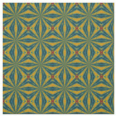 Aquamarin-gelbe, moderne Ethnic Textile Tribal Pri Stoff (Muster)