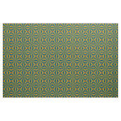 Aquamarin-gelbe, moderne Ethnic Textile Tribal Pri Stoff (Fat Quarter (45,7 x 55,9 cm))