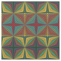 Aquamarin-gelbe, moderne Ethnic Textile Tribal Pri