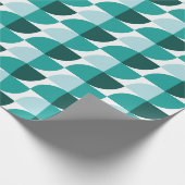 Aquamarin Geschenkpapier (Ecke)