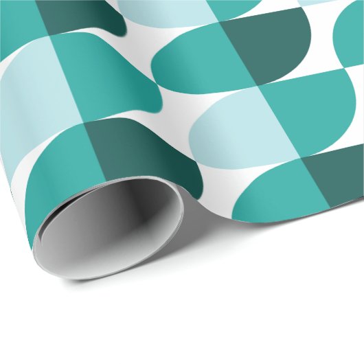 Aquamarin Geschenkpapier (Rolleneckpunkt)