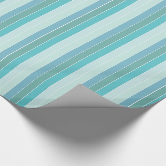 Aquamarin gestrichene Geschenkwrap Geschenkpapier (Ecke)