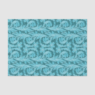 Aquamarin-GEWEBE-Wellen-PAPIER Seidenpapier