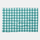 Aquamarin Gingham Geschirrtuch (Horizontal)