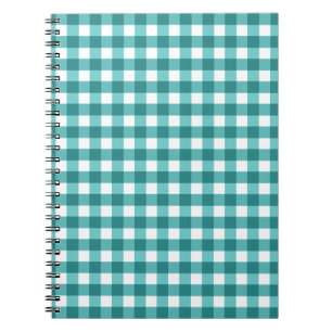 Aquamarin Gingham Notizblock