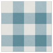 Aquamarin Gingham Pattern Fabric Stoff (Nahaufnahme)