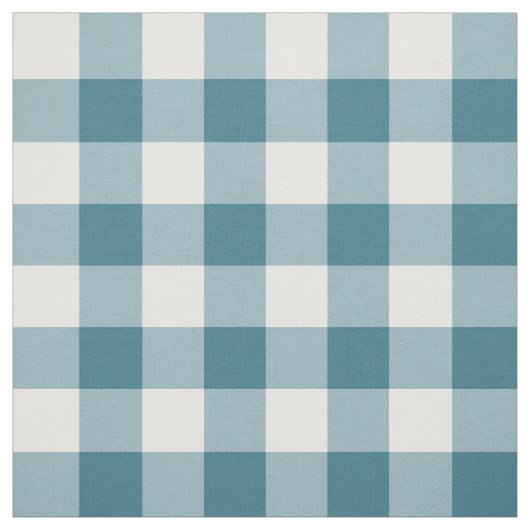 Aquamarin Gingham Pattern Fabric Stoff (Muster)
