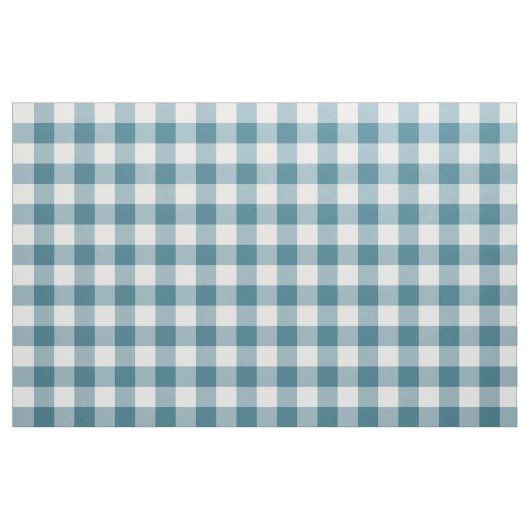 Aquamarin Gingham Pattern Fabric Stoff (Fat Quarter (45,7 x 55,9 cm))
