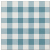 Aquamarin Gingham Pattern Fabric Stoff (Nahaufnahme)