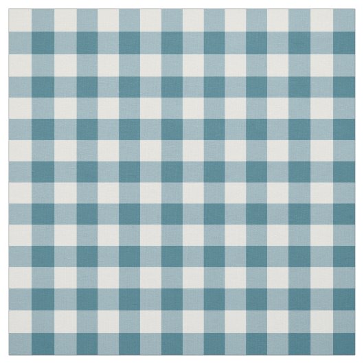 Aquamarin Gingham Pattern Fabric Stoff (Muster)