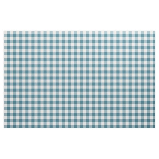 Aquamarin Gingham Pattern Fabric Stoff (Fat Quarter (45,7 x 55,9 cm))