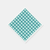 Aquamarin Gingham Serviette (Ecke)