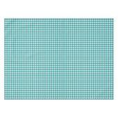 Aquamarin Gingham Tischdecke (Vorderseite (Horizontal))
