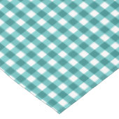 Aquamarin Gingham Tischdecke (Schrägansicht)