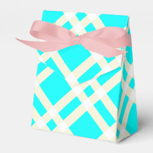 Aquamarin Gingham Zent Style Gevor Box Geschenkschachtel