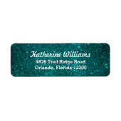 Aquamarin Glam Imitats Glitzer (Vorne)