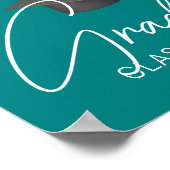 Aquamarin Glückwunsch Grand Custom Graduation Part Poster (Ecke)
