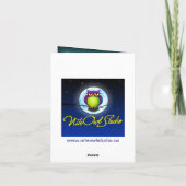 Aquamarin Gold First Community Foto Danke Karte (Rückseite)