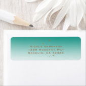 Aquamarin & Gold Modernes Glam BRAUTPARTY Elegante (Insitu)