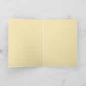 Aquamarin Gold Monogram Dankeschön-Karte Dankeskarte (Innenseite)