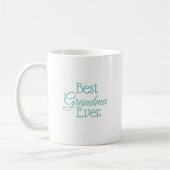 Aquamarin & Gold Personalisiert Kaffeetasse (Links)