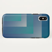 Aquamarin grau Case-Mate iPhone hülle (Rückseite (Horizontal))