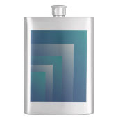 Aquamarin grau flachmann (Vorderseite)