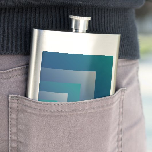 Aquamarin grau flachmann (Beispiel)