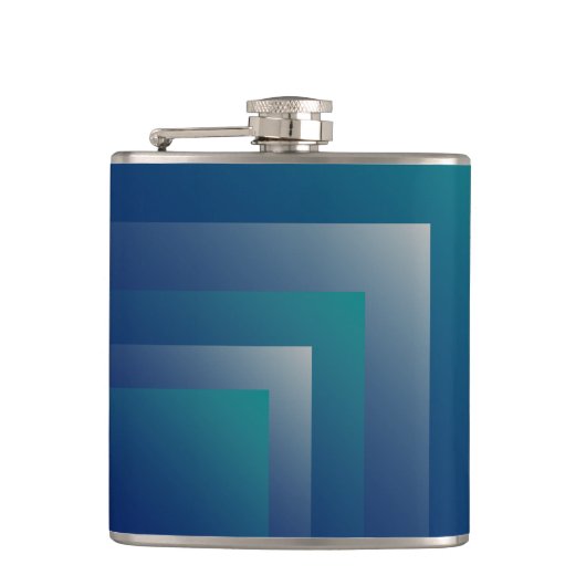 Aquamarin grau flachmann (Vorderseite)