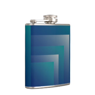 Aquamarin grau flachmann