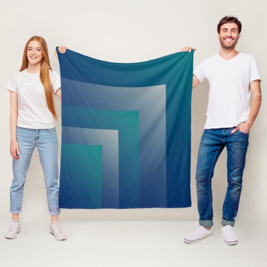 Aquamarin grau fleecedecke (Beispiel)