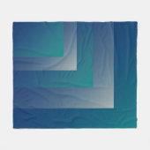 Aquamarin grau fleecedecke (Vorderseite (Horizontal))