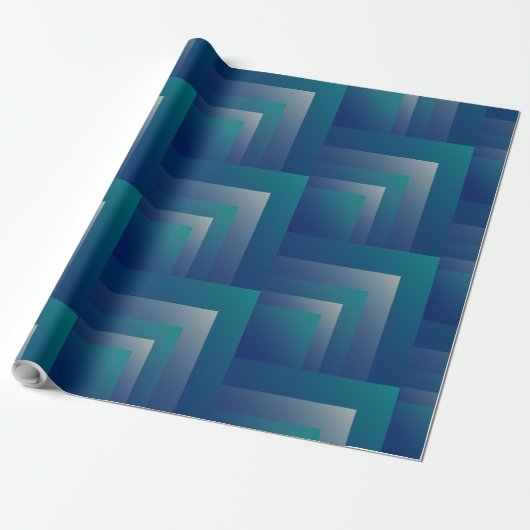 Aquamarin grau geschenkpapier (Ungerollt)