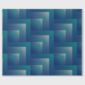 Aquamarin grau geschenkpapier (Flach)
