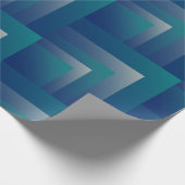 Aquamarin grau geschenkpapier (Ecke)