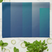 Aquamarin grau geschirrtuch (Gefaltet)