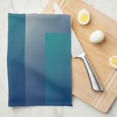 Aquamarin grau geschirrtuch (Viertel Falte)