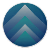 Aquamarin grau keramikknauf (Vorderseite)