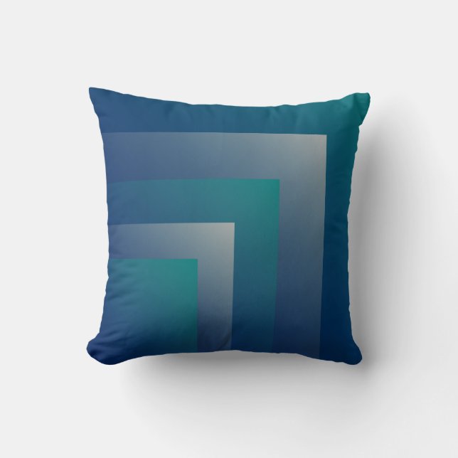 Aquamarin grau kissen (Vorderseite)