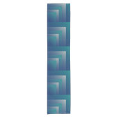 Aquamarin grau kurzer tischläufer (Vorderseite)