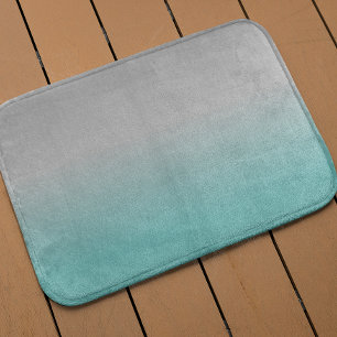 Aquamarin Grau Ombre Fading Badematte