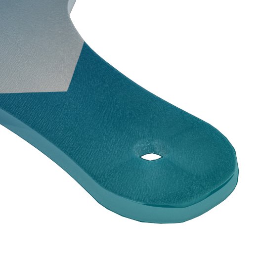 Aquamarin grau schneidebrett (Ecke)