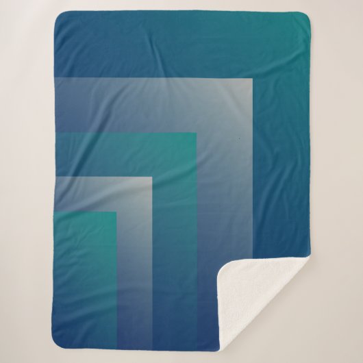 Aquamarin grau sherpadecke (Vorderseite)