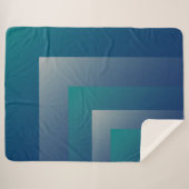 Aquamarin grau sherpadecke (Vorderseite (Horizontal))